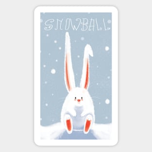 Snow Bunny Magnet
